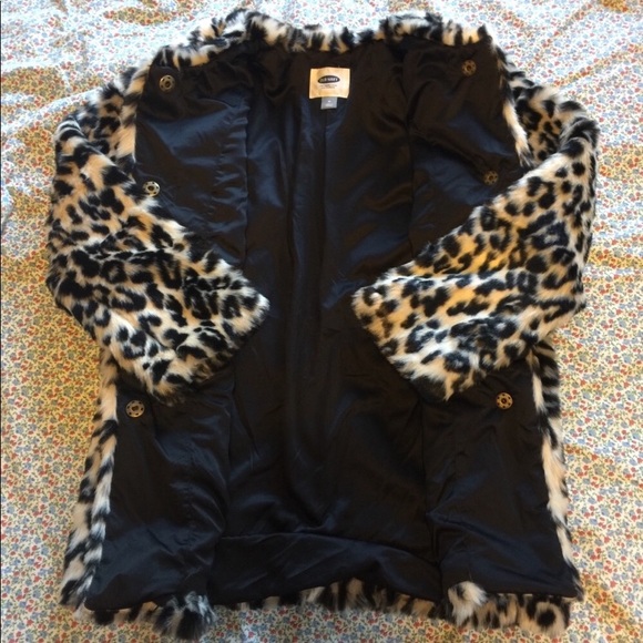 Old navy cheetah/leopard coat - Picture 2 of 6